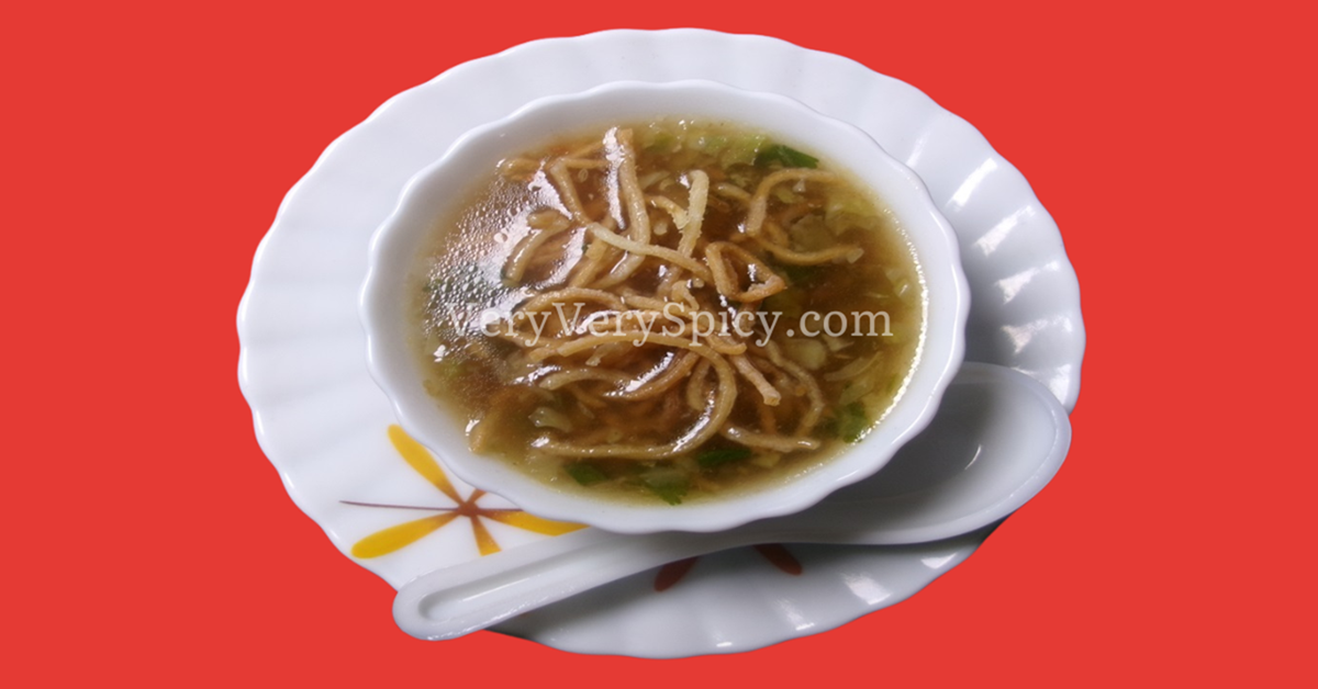 Spicy Veg Manchow Soup Recipe