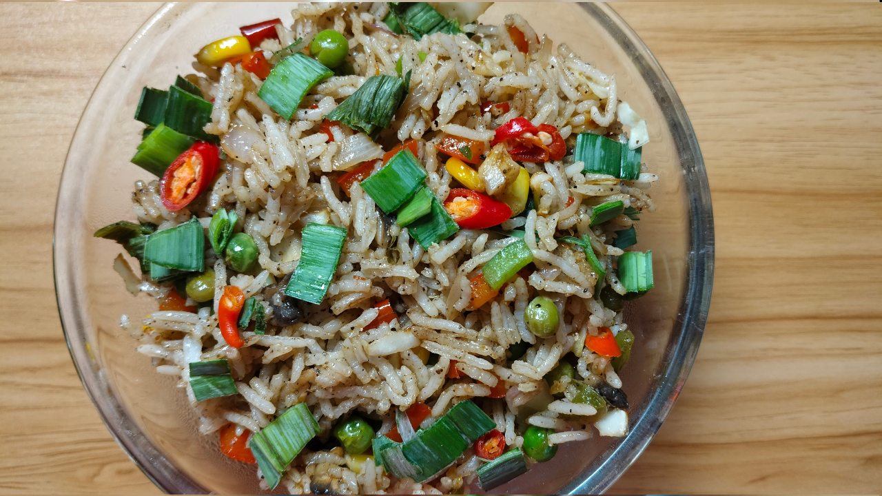 Chinese Mushroom Fried Rice Recipe